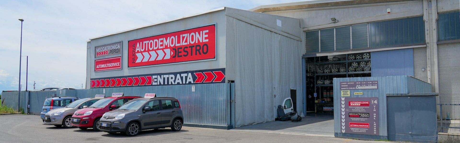 Pratiche per demolizione per esportazione a Bologna e Ferrara con Nuova Autodemolizione Destro